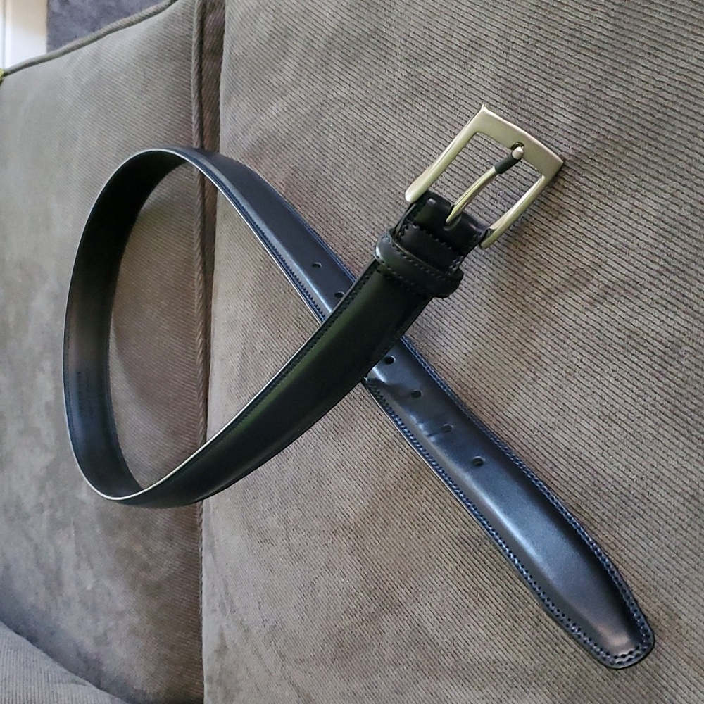 MILORDE MENS BELT, 36" BLAKE